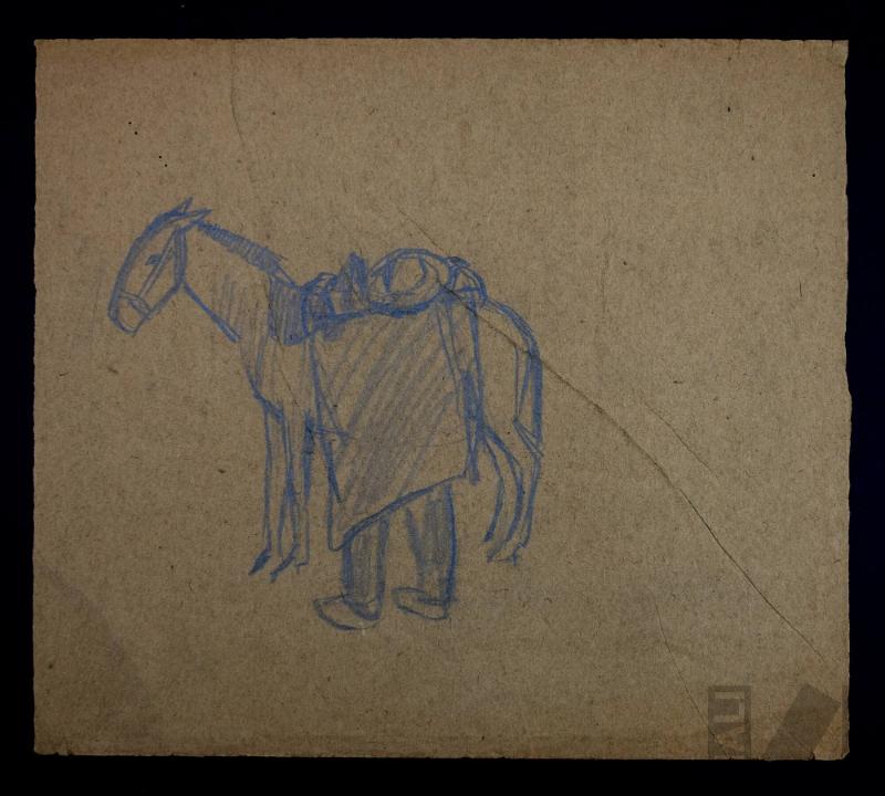 Estudio de hombre con equino