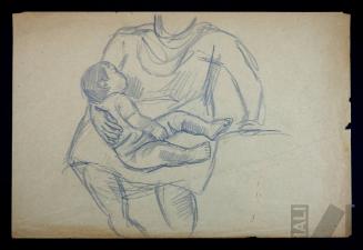 Estudio de mujer con niño