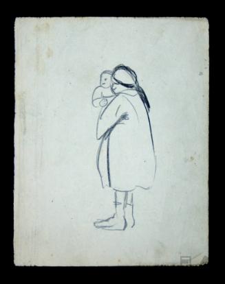 Estudio de mujer con niño