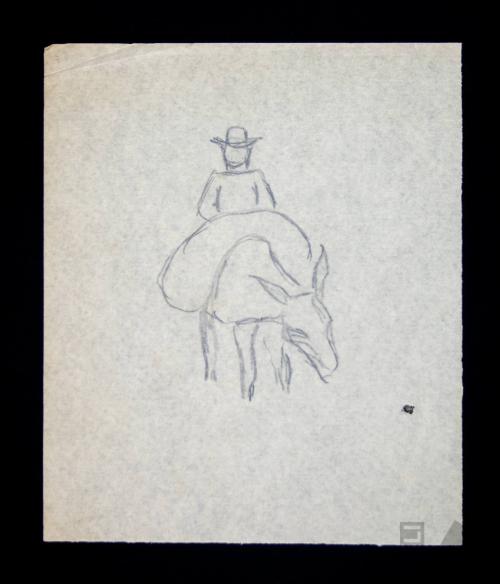 Estudio de personaje sobre equino