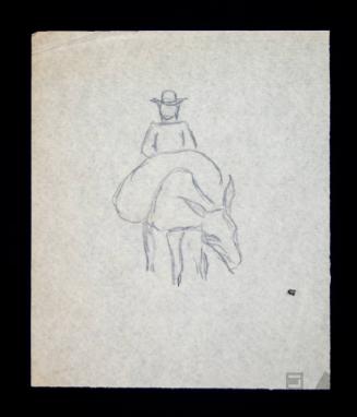 Estudio de personaje sobre equino