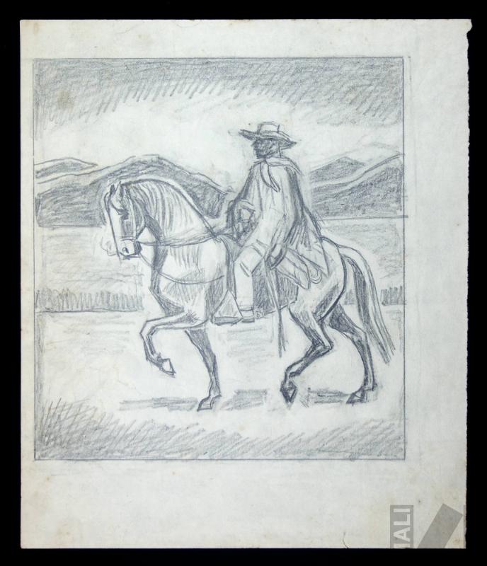 Estudio para 'Caballo de paso'