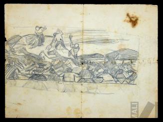 Estudio para tinta 'La trilla'