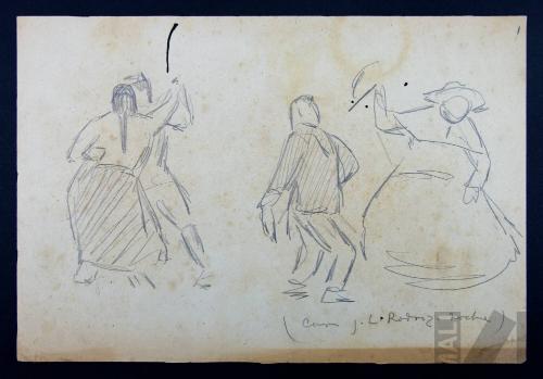 Estudio de parejas bailando