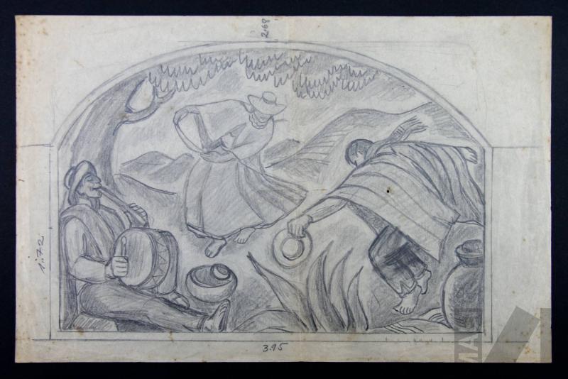 Estudio para 'La cashua'