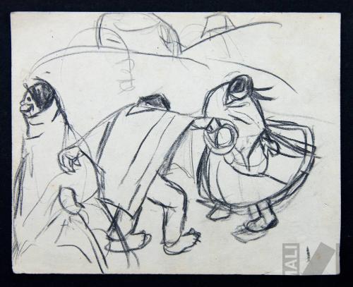 Estudio para 'La cashua'