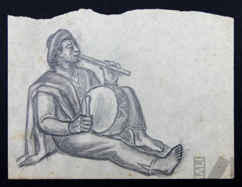 Estudio para 'La cashua'