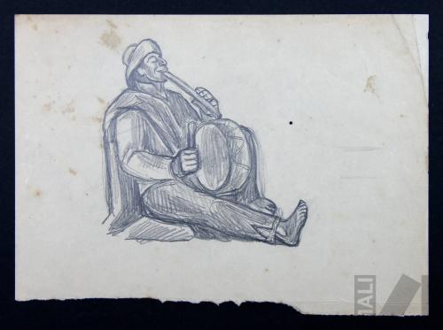 Estudio para 'La cashua'