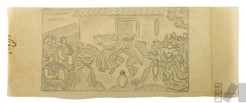 Estudio para 'La cashua'