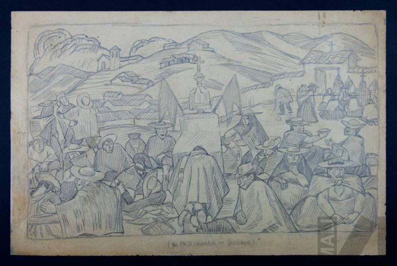 Estudio de escena indígena