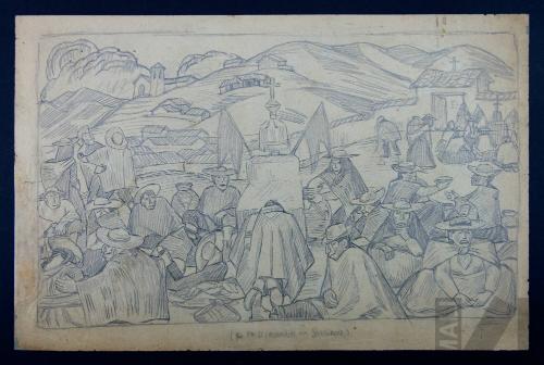 Estudio de escena indígena