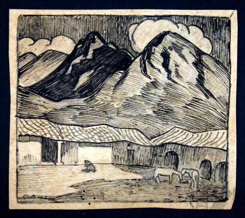 Plaza de pueblo cusqueño