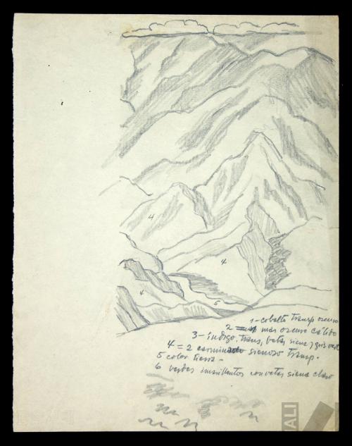 Estudio de paisaje andino