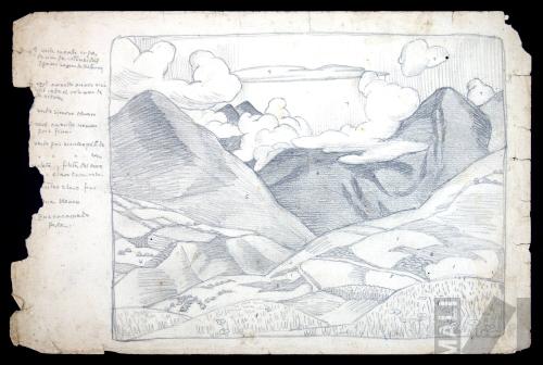 Estudio de paisaje, camino de Magdalena a Cajamarca