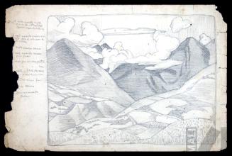 Estudio de paisaje, camino de Magdalena a Cajamarca