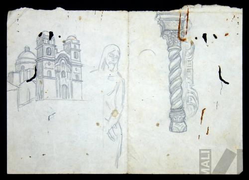 Estudio de la iglesia de la Compañía y estatuaria 
