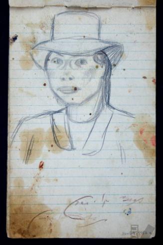 Estudio de cabeza de mujer indígena