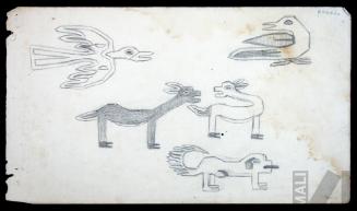 Estudio de figuras zoomorfas de un tapiz colonial