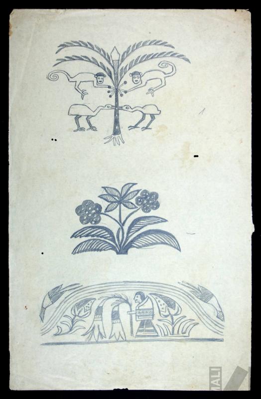 Estudio de motivos tomados de un quero colonial