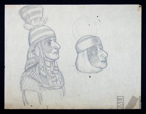 Estudio de cabezas Mochica