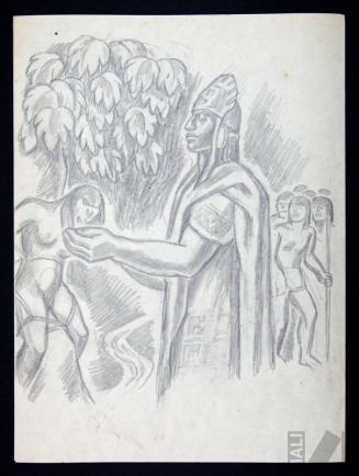 Estudio para el mural 'El imperio incaico'