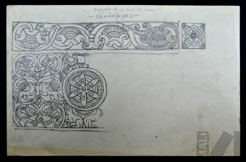 Estudio de ornamentación de baúl procedente de Chachapoyas