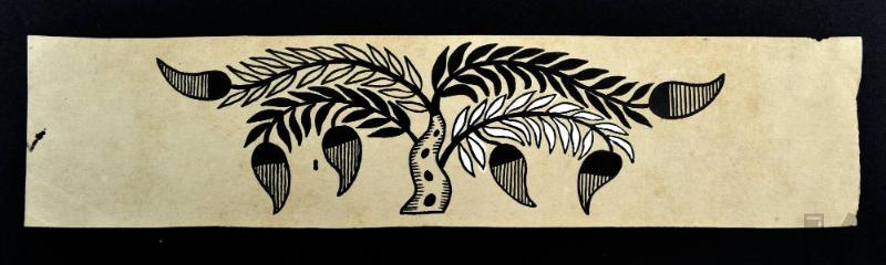 Diseño de vegetación para carpeta de dibujos