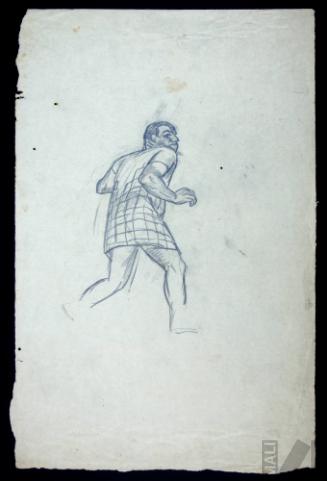 Soldado inca, estudio para mural 'La hecatombe de Cajamarca'