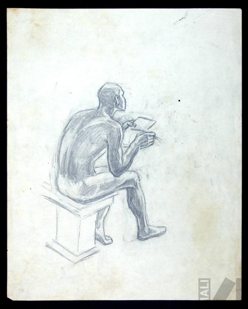 Estudio para el mural 'El rescate de Atahualpa'