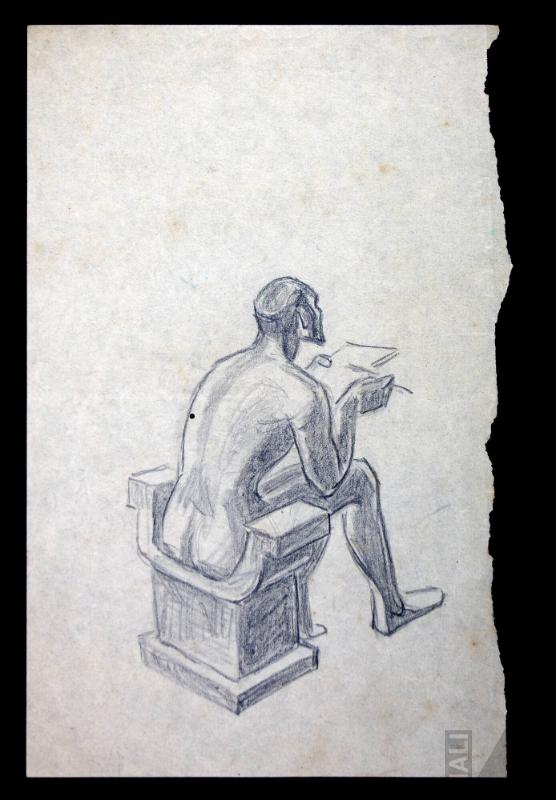 Estudio para el mural 'El rescate de Atahualpa'