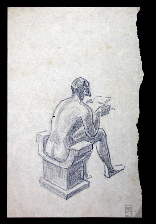 Estudio para el mural 'El rescate de Atahualpa'