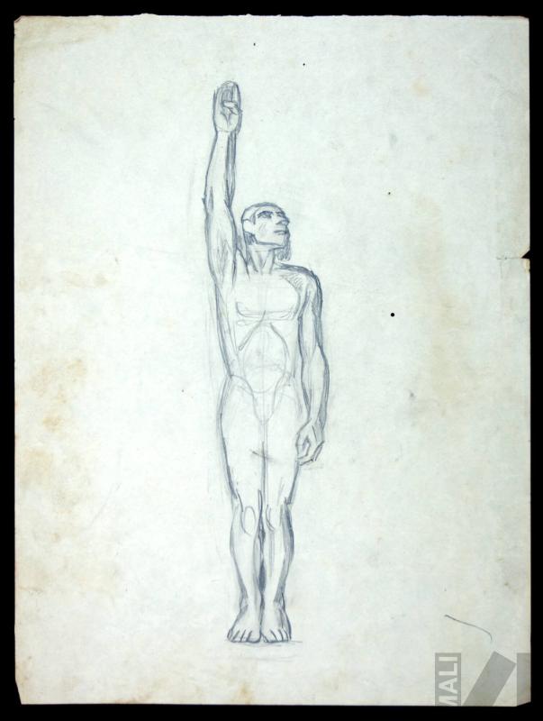 El Inca, estudio para el mural 'El rescate de Atahualpa'