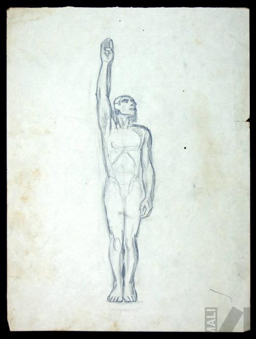 El Inca, estudio para el mural 'El rescate de Atahualpa'