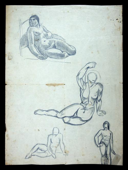 Estudio de desnudos femeninos