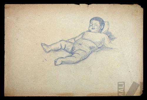 Estudio de niño durmiendo