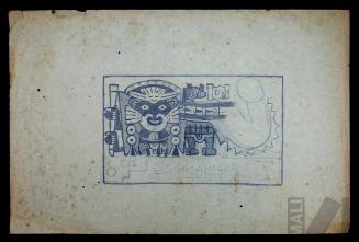 Diseño para estampilla con motivo Nasca