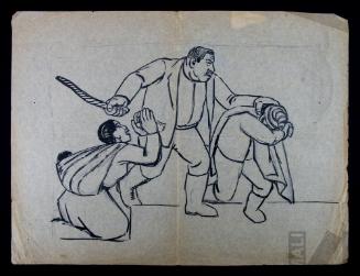 Estudio para afiche de la Dirección de Enseñanza Indígena del Ministerio de Instrucción