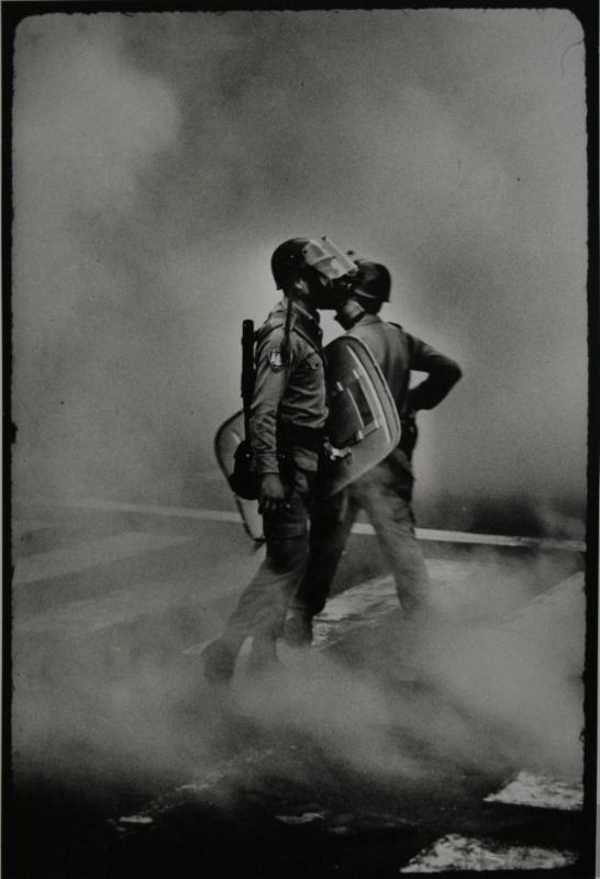 Mitin en la Plaza de Armas
