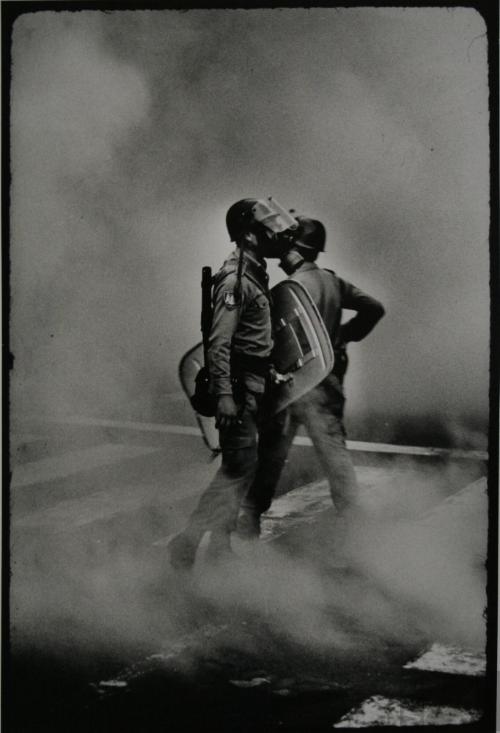 Mitin en la Plaza de Armas
