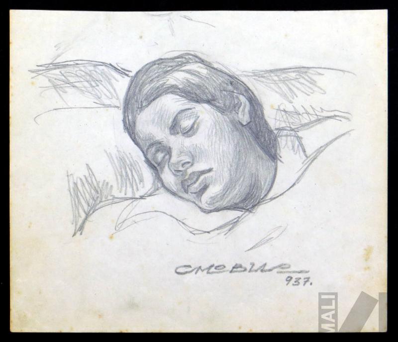 Retrato de mujer durmiendo