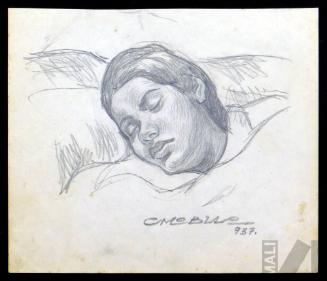 Retrato de mujer durmiendo