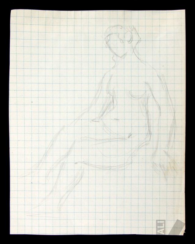 Estudio de 'Betsabé con la carta de David', según Rembrandt